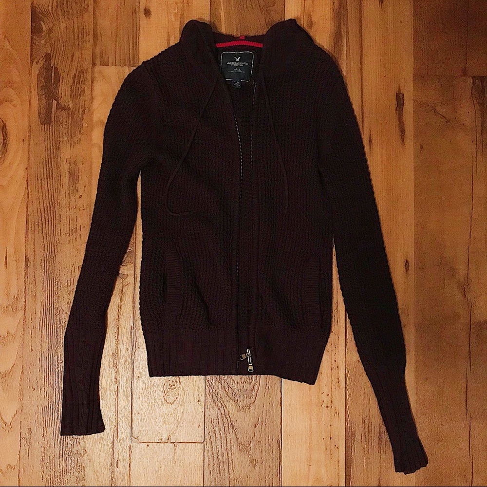 Comfy knit zip-up